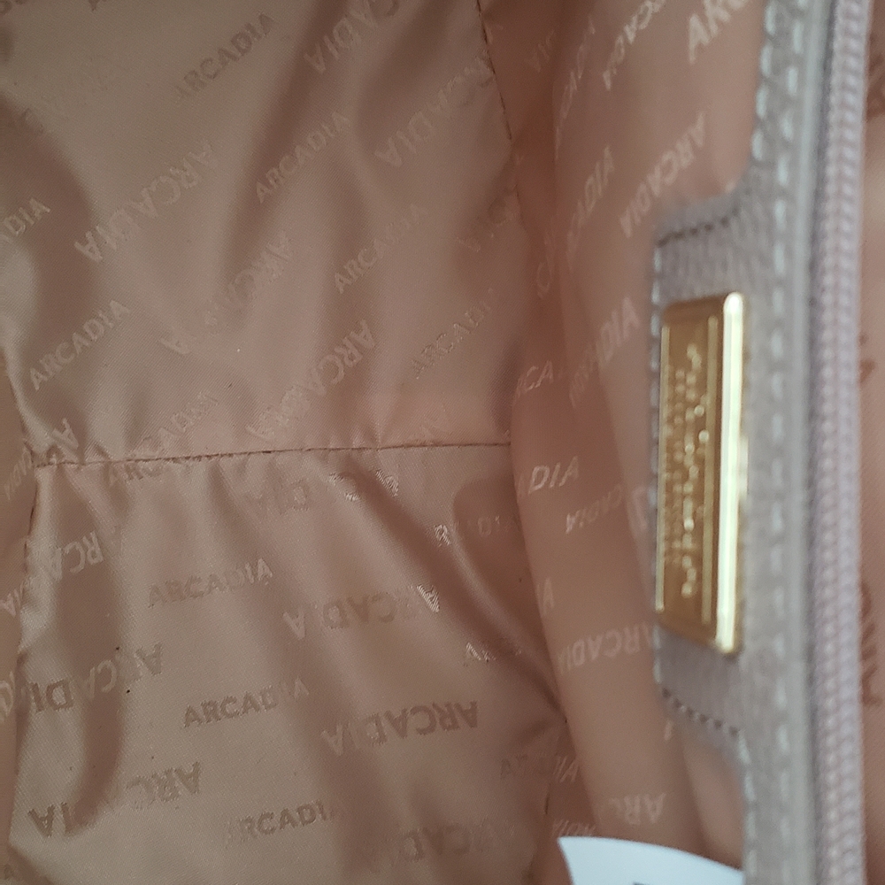 Arcadia Taupe Leather Crossbody Bag - Picture 4 of 6